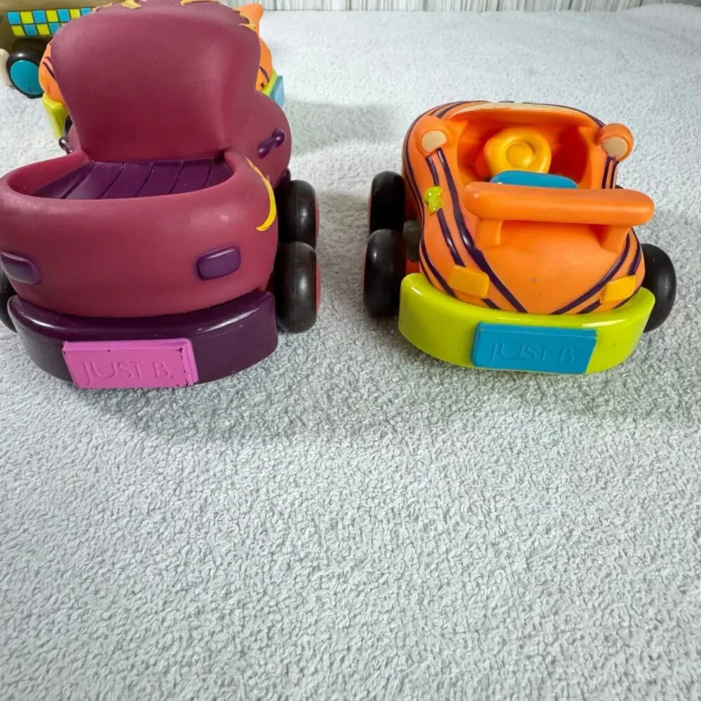 B. toys – Soft Vehicles Pull Back‎ Cars – Durable and Safe Toy Cars for Toddlers